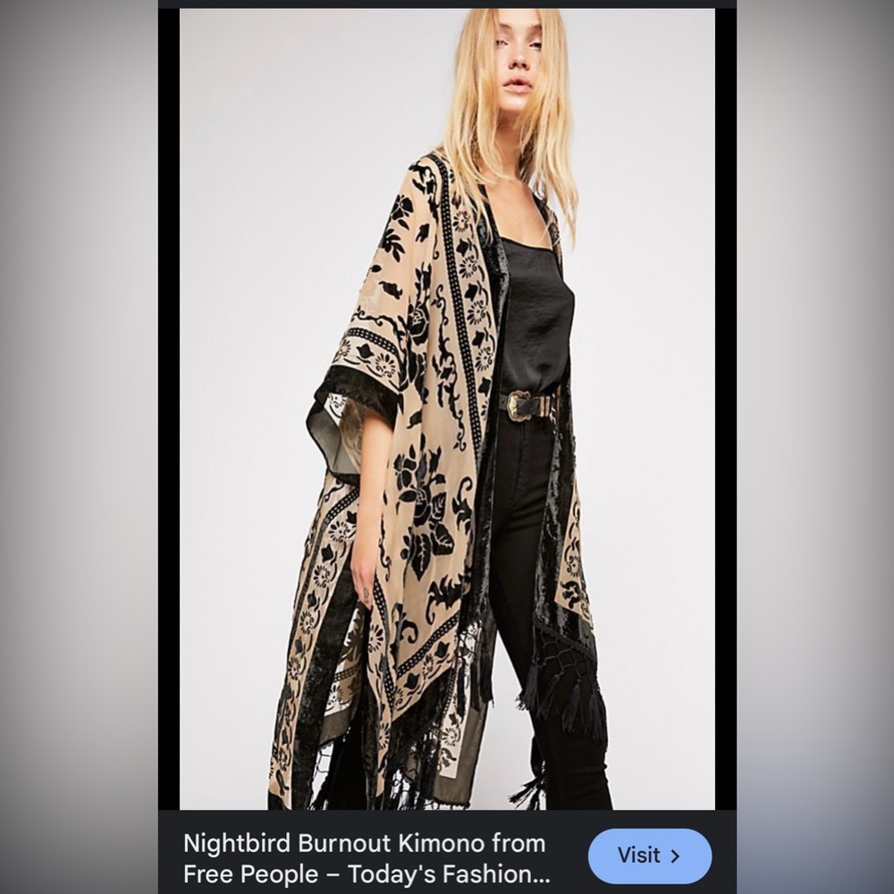 Free People Nightbird Kimono